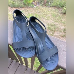 Black Size 8 Crocs Sandals
